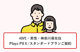 40代・男性・神奈川県在住 Playz PXⅡ/スタンダードプランご契約