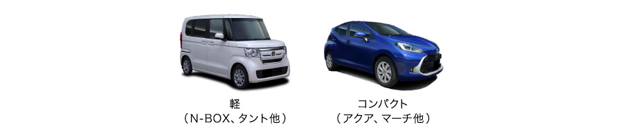 軽自動車、コンパクトカー