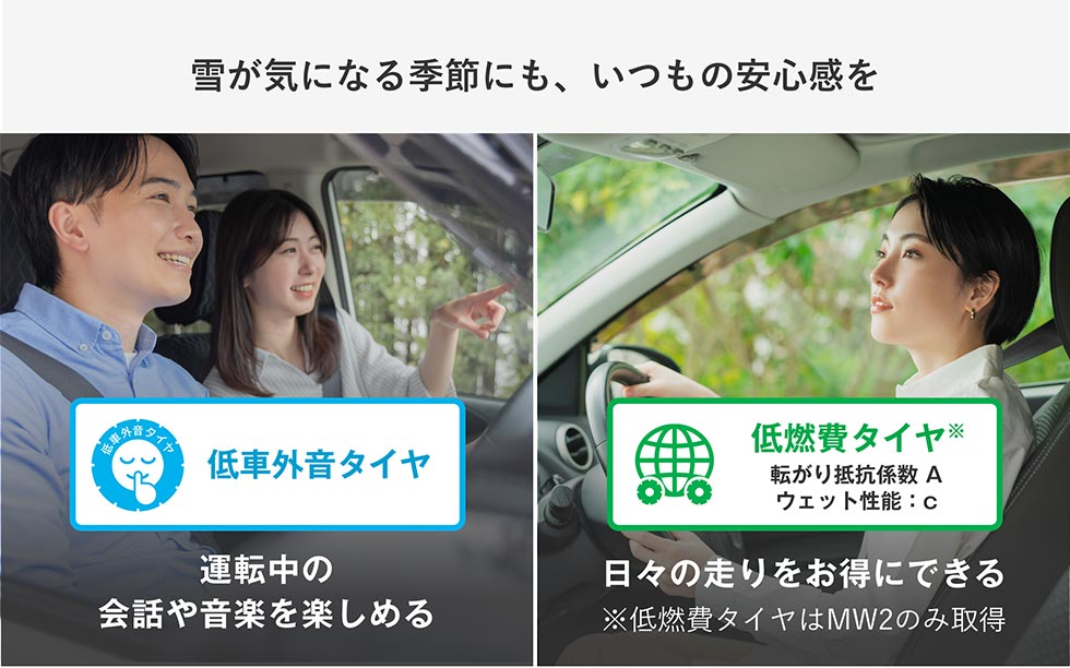 雪が気になる季節にも、いつもの安心感を